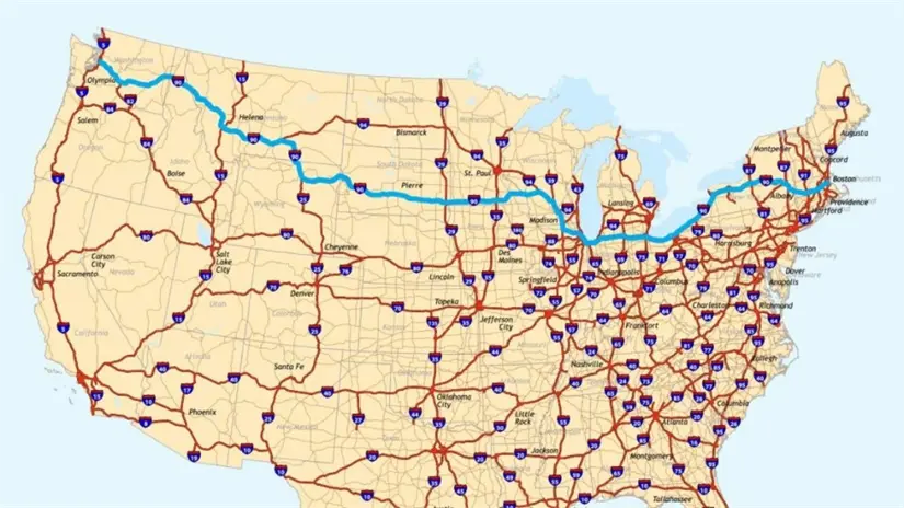 Estados Unidos cuenta con la red de carreteras más grande del mundo.