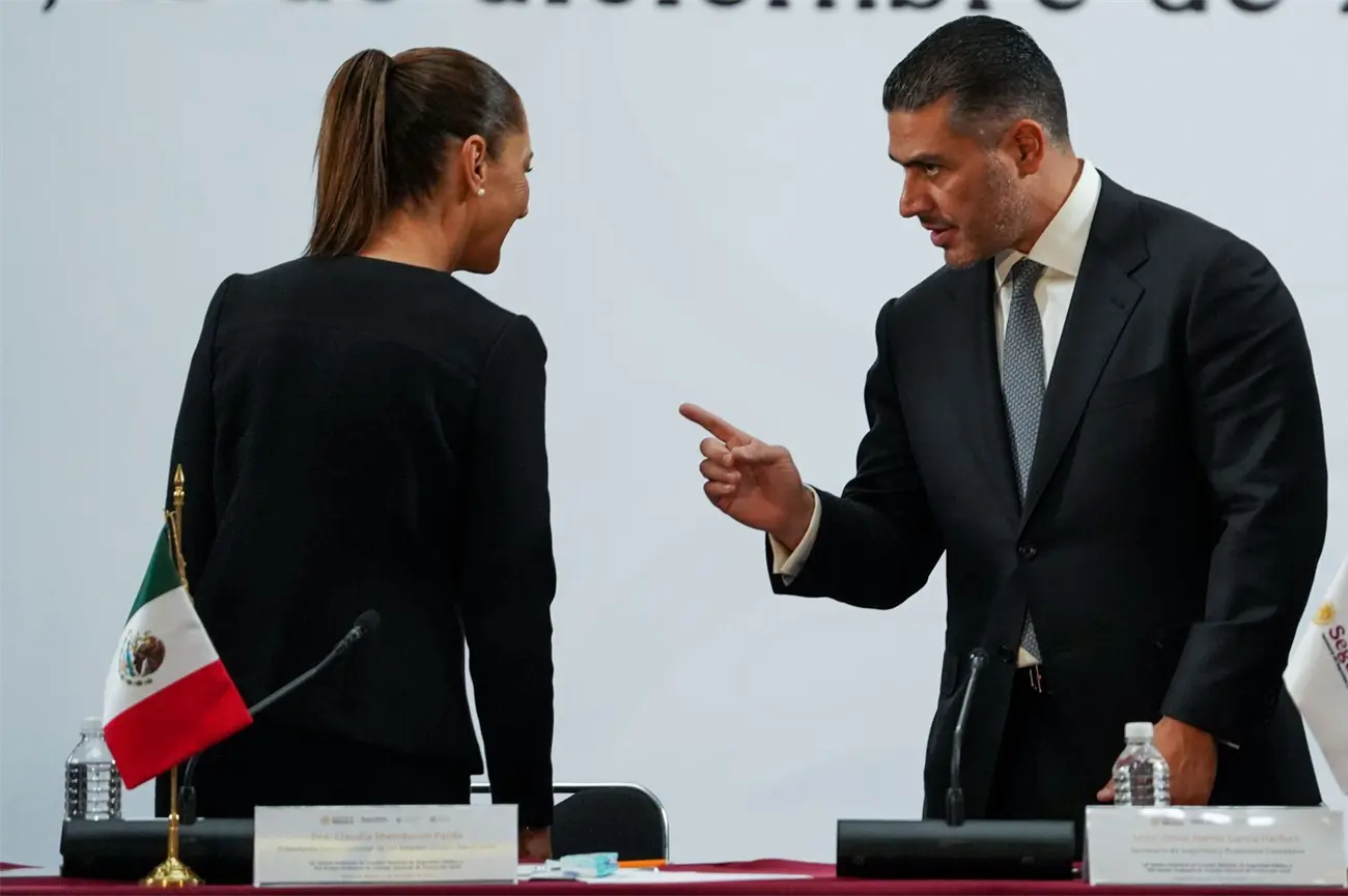 Claudia Sheinbaum y Omar García Harfuch.