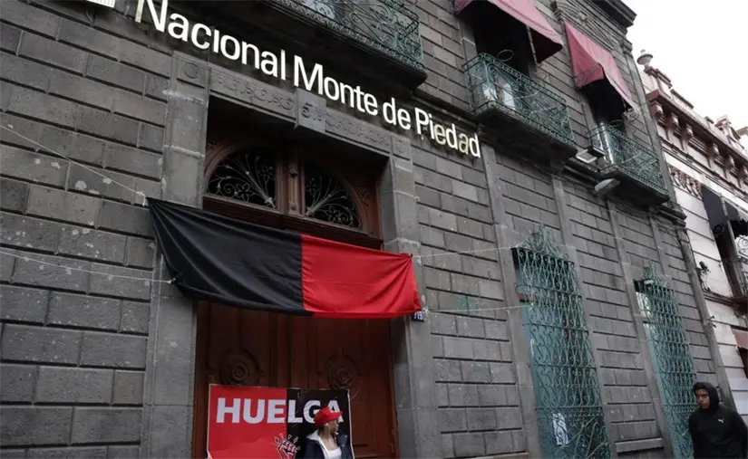 El Monte de Piedad se encuentra en huelga desde octubre, por lo que ha suspendido sus actividades. Foto: Cortesía