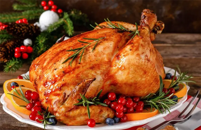 La nutríologa recomienda el pavo al horno como cena navideña. Foto: cortesía.
