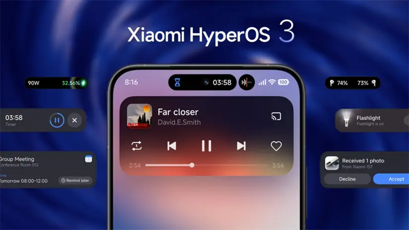 HyperOS 3 llega con varios cambios que mejoran la experiencia de uso. Imagen: Xiaomi