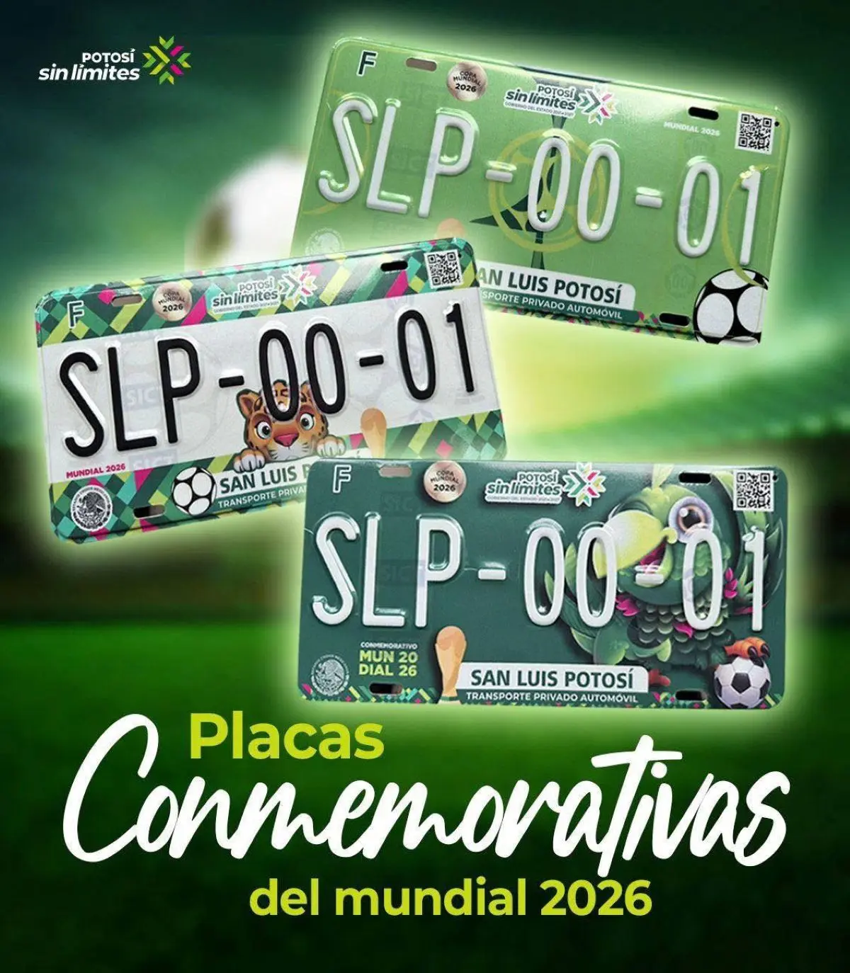 Anuncian placas del Mundial en San Luis Potosí. Foto: Cortesía