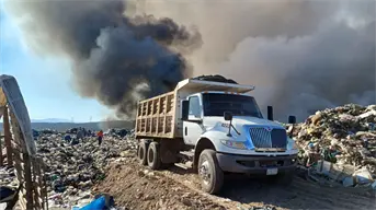 Controlado el incendio en el relleno sanitario de Culiacán; continúan los trabajos de enfriamiento