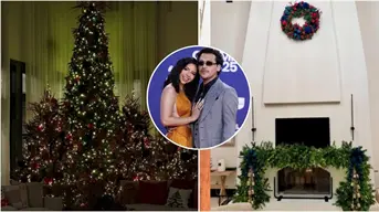 Ángela Aguilar y Christian Nodal reciben la Navidad con lujo y estilo: Así es su grandiosa decoración navideña
