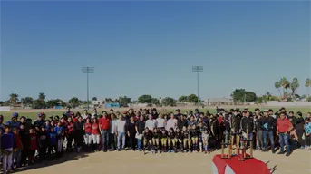 Entrega alcalde de Navolato barda posterior del estadio Juventud “Polo Quintero”