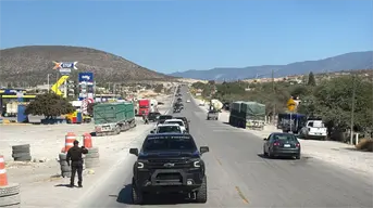 ¡Bienvenidos paisanos! Escolta Guardia Estatal a caravana de 250 vehículos en su paso por Tamaulipas