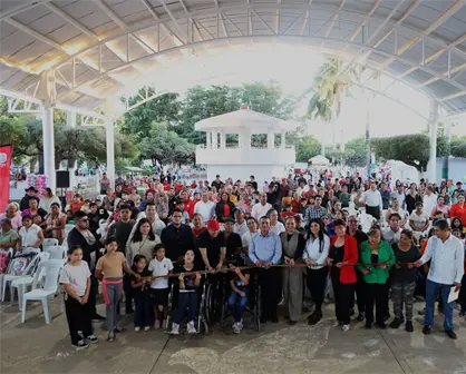 Entregan techumbre en plazuela de La Palma, Navolato por su 74 aniversario