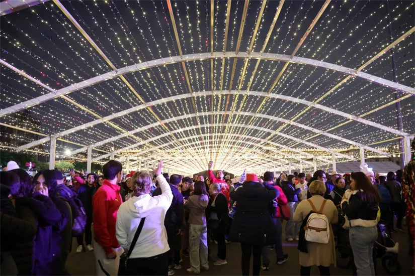 Festival Luces de Invierno de la CDMX.podrás disfrutarlo del 20 de diciembre al 4 de enero. Foto: Cortesía