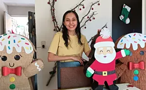 Arte que vibra en Culiacán: María Fernanda convierte el cartón en alegres recuerdos