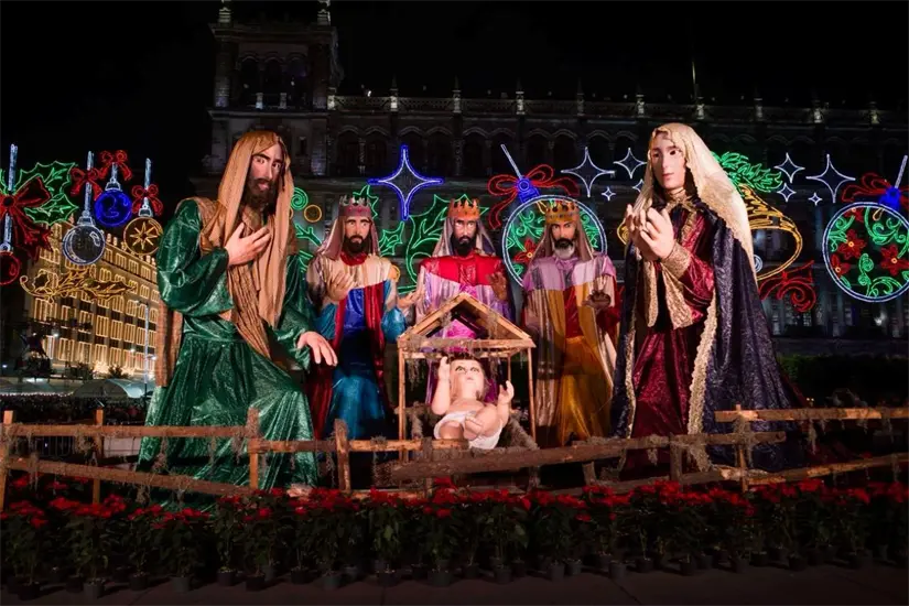 Nacimiento Monumental en el Zócalo. Foto: Cortesía