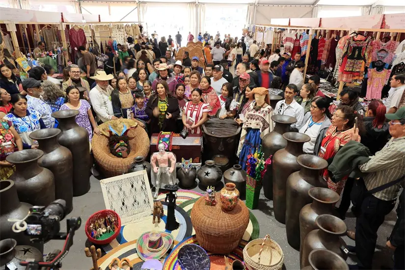 Inicia la Feria Artesanal Navideña en CDMX. Foto: Cortesía