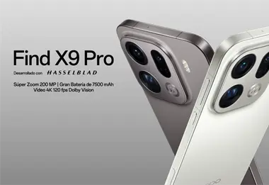 OPPO Find X9 Pro: De los mejores celulares de 2025 por su bater&iacute;a y c&aacute;mara