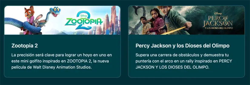 Actividades de la Villa Navideña Disney+. Foto: cortesía.