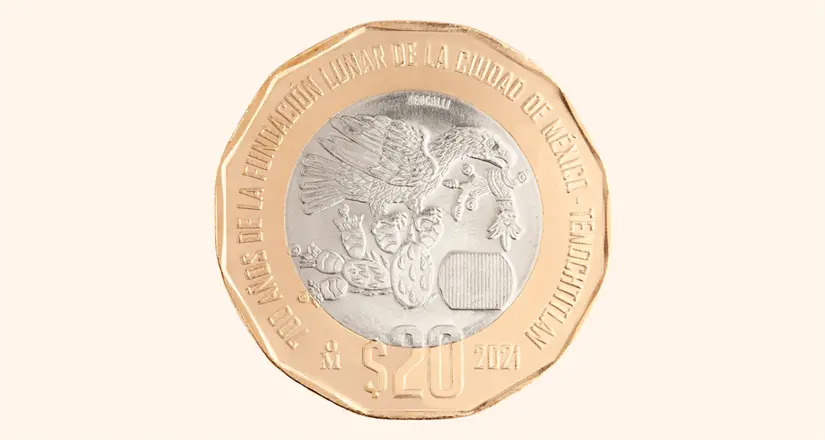 La nueva moneda de 20 pesos debe contar con ciertas características específicas. Foto: Cortesía. 
