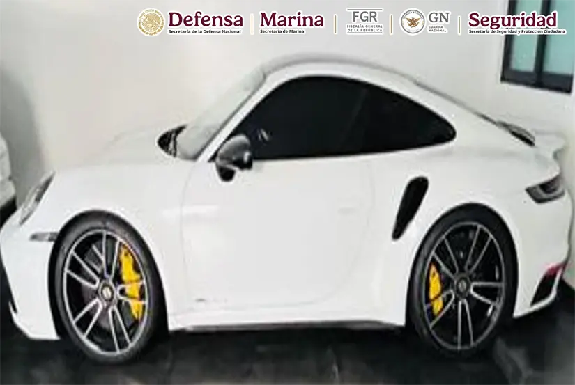 Uno de los vehículos asegurados en Jalisco. Foto: Cortesía