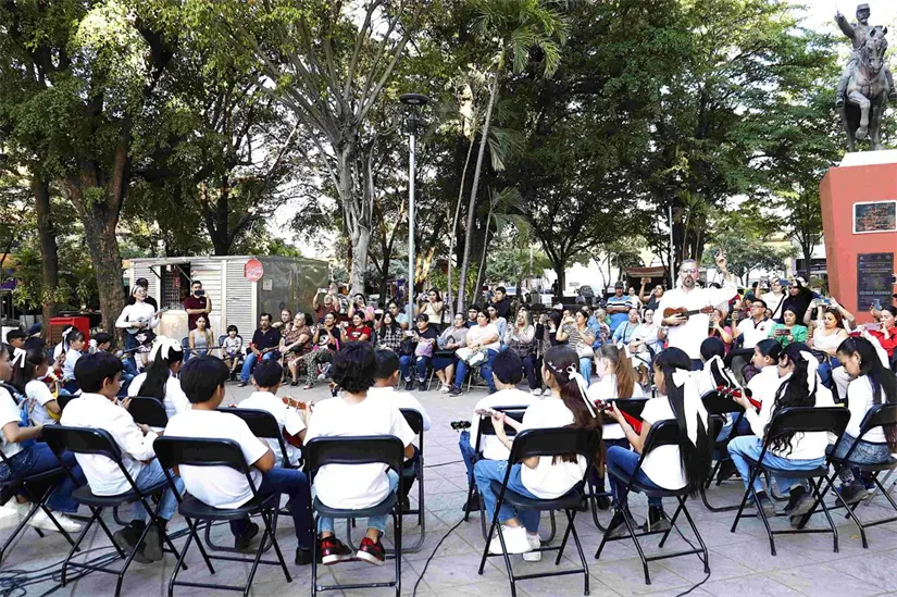 Ukecuentos: niñas y niños de Culiacán cierran talleres con emotivo concierto por la paz. Foto: IMCC