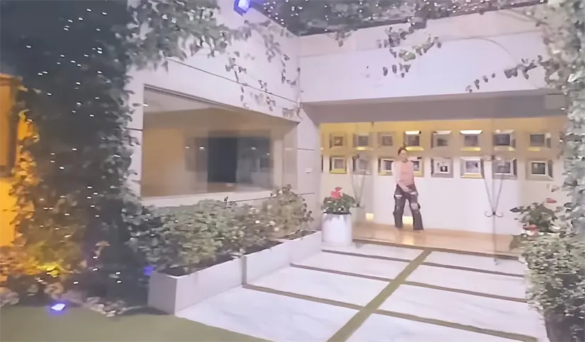 Belinda cuenta con un gran jardín, que ella misma llamó 