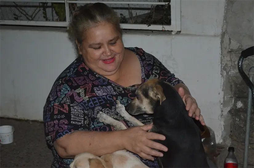 Cinthya Yadira, heroína anónima: más de 30 gatitos y 10 perritos reciben alimento diario en la colonia Buenos Aires. Foto: Juan Madrigal
