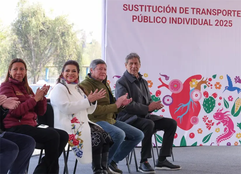 En marcha el programa de Chatarrización y Sustitución de unidades en CDMX. Foto. Cortesía