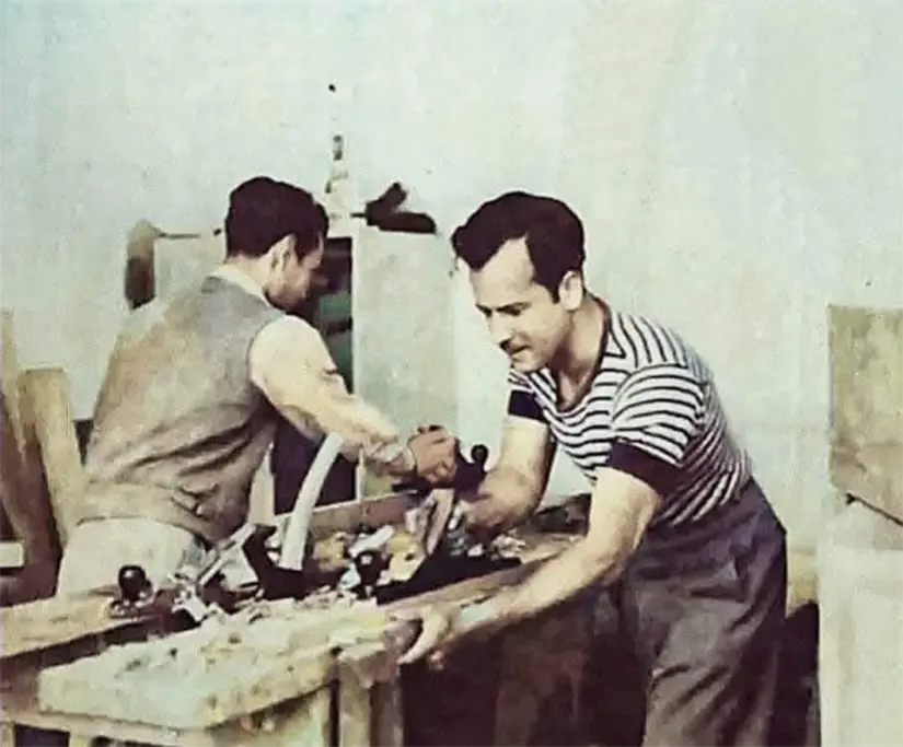 Pedro Infante como carpintero. Foto: Cortesía
