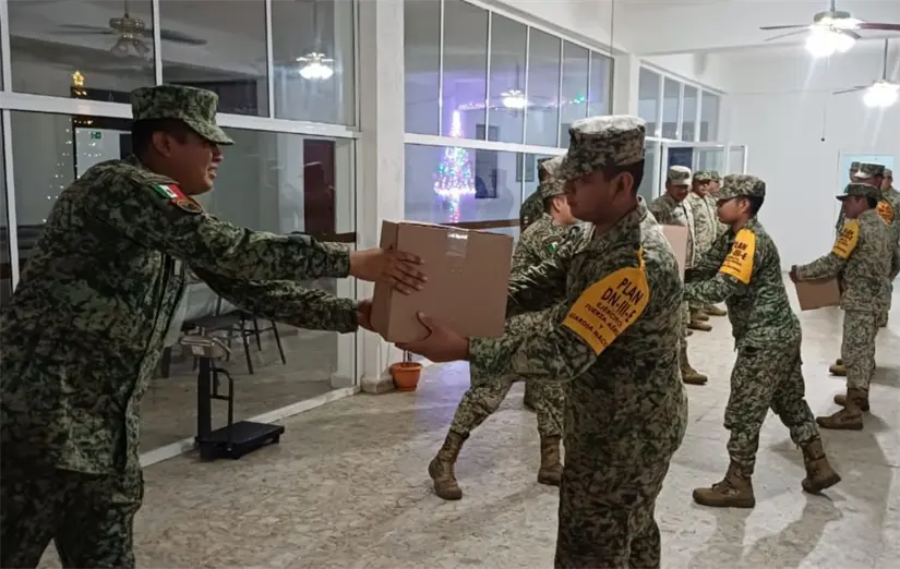 También se entrega ayuda humanitaria a las comunidades afectadas. Foto: Cortesía