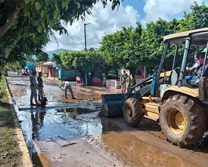 Activan Plan DN-III-E para ayudar a comunidades afectadas por las lluvias en Veracruz