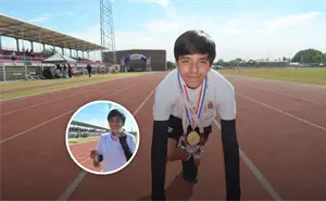 Corre con fe, disciplina y sueños grandes: Sebastián, un niño que ya vuela en la pista de atletismo