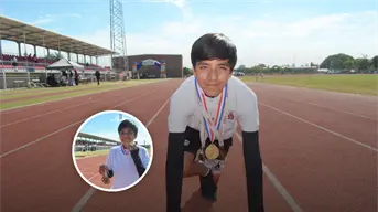 Corre con fe, disciplina y sueños grandes: Sebastián, un niño que ya vuela en la pista de atletismo