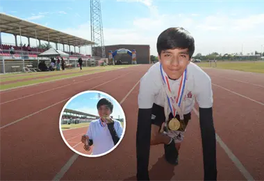 Corre con fe, disciplina y sue&ntilde;os grandes: Sebasti&aacute;n, un ni&ntilde;o que ya vuela en la pista de atletismo