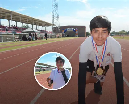 Corre con fe, disciplina y sue&ntilde;os grandes: Sebasti&aacute;n, un ni&ntilde;o que ya vuela en la pista de atletismo