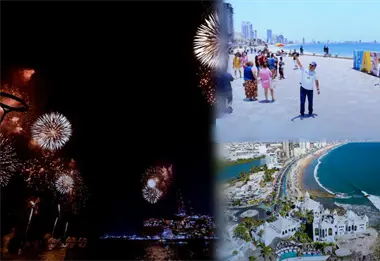 Con m&uacute;sica, show de drones y pirotecnia Mazatl&aacute;n celebrar&aacute; la llegada del 2026