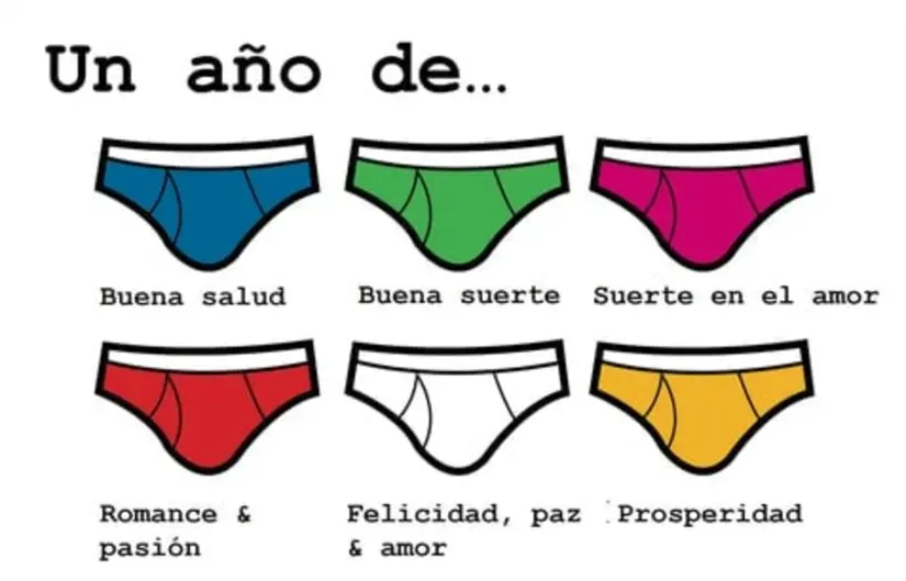 Ritual de la ropa interior de color en Año Nuevo. Foto: cortesía.