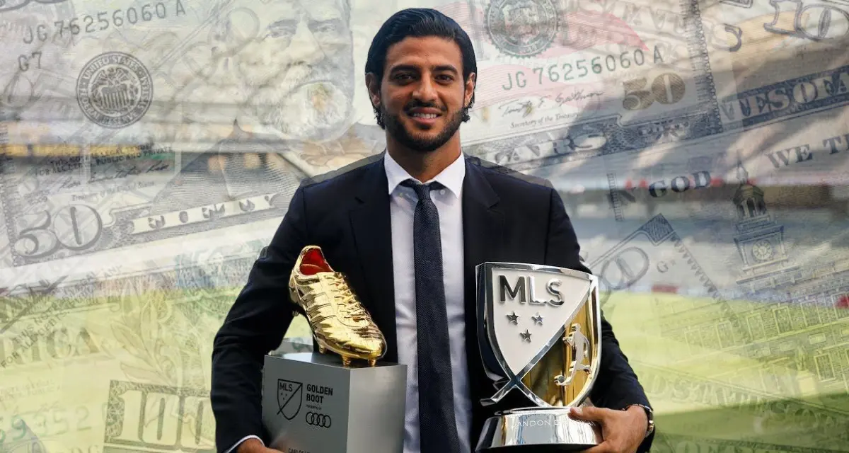 Con está jugosa fortuna Carlos Vela le dice adiós a las canchas. Foto: Cortesía.
