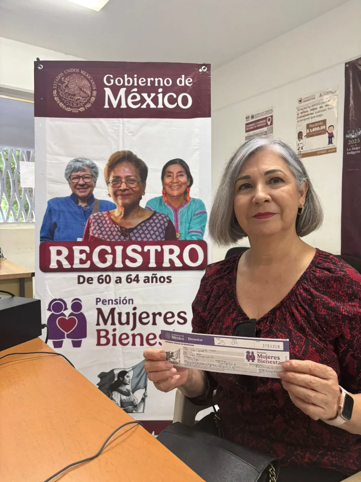 Aumenta el pago de la Pensión Mujeres con Bienestar para este 2026. Foto. Cortesía