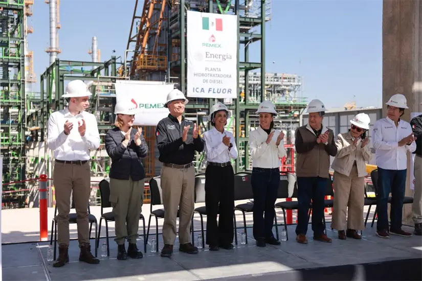  Claudia Sheinbaum visita la Refinería de Tula. Foto: Cortesía