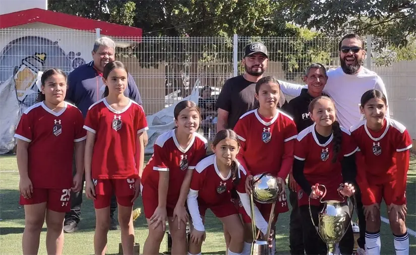 Yimper Sinaloa conquista la categoría Infantil en vibrante final del Futbol 7 Femenil. Foto: IMDEC