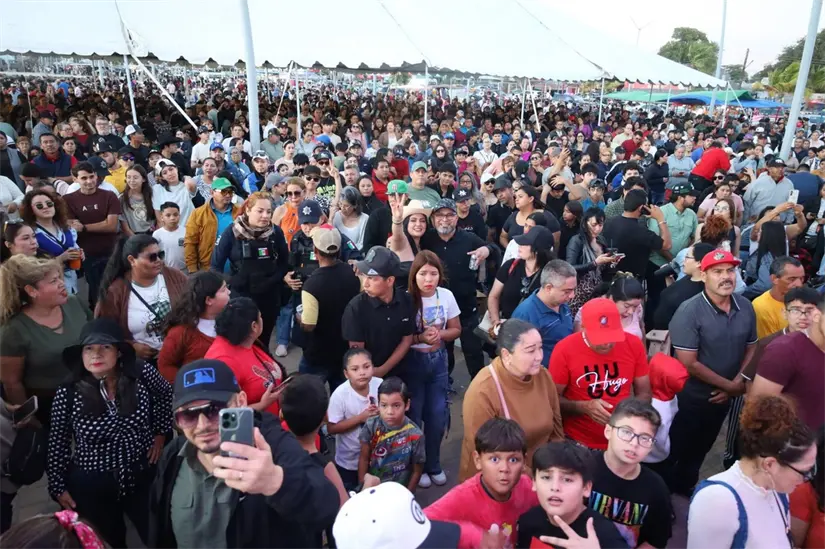 El ambiente del evento fue totalmente familiar.