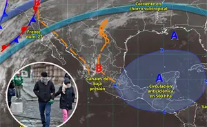 Frente frío 27: los estados donde se sentirán más las bajas temperaturas