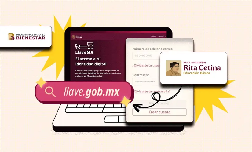 Llave MX indispensable para el registro de la Beca Rita Cetina de primaria en 2026. Foto: Cortesía