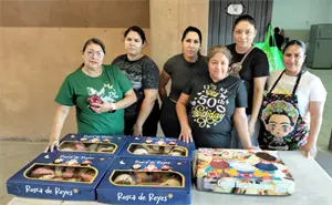 Aprenden a preparar la tradicional Rosca de Reyes para compartir en familia, en Urías