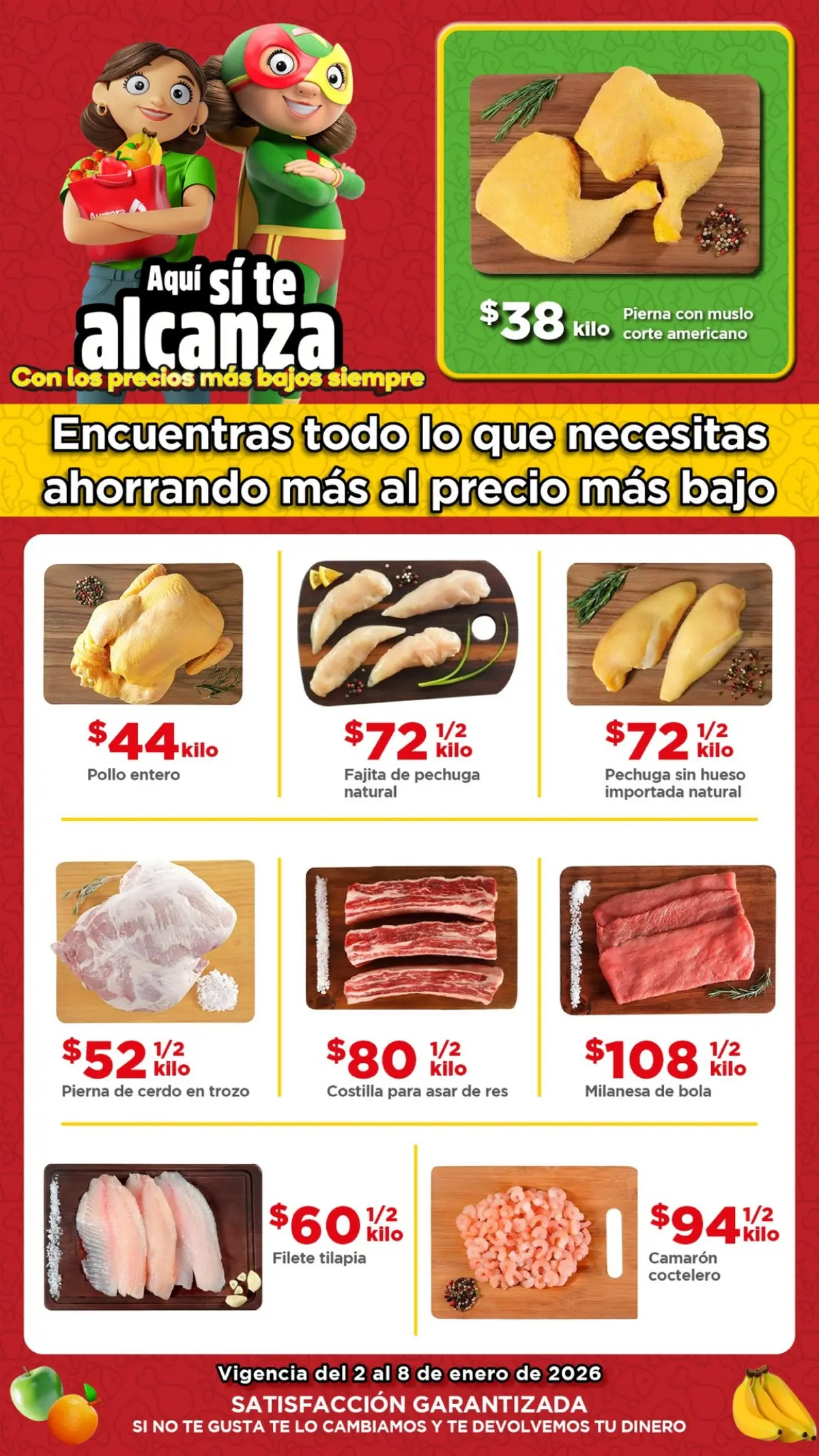También puedes aprovechar ofertas en carnes, pescados y mariscos.