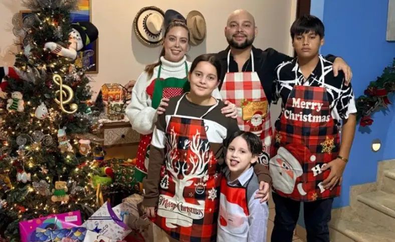 Familia de Gerson Leos. Foto: cortesía.