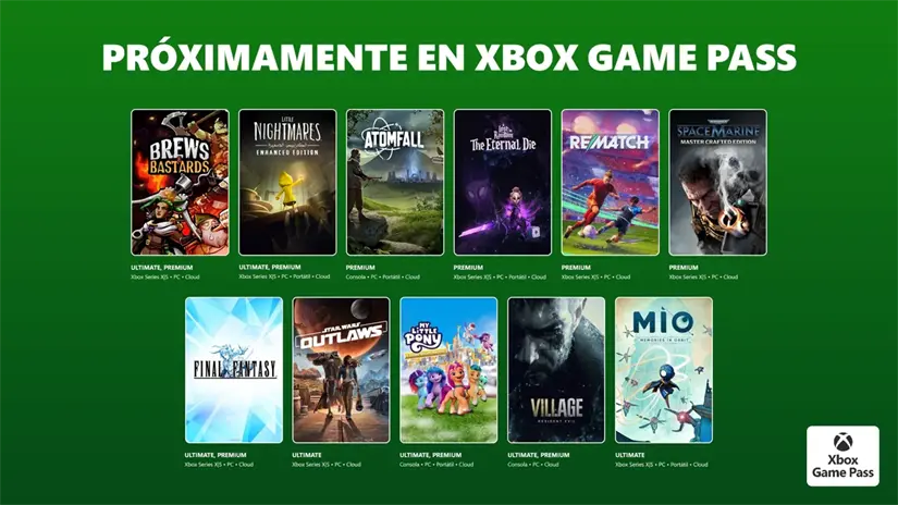 Juegos que llegan a Game Pass en enero. Foto: Cortesía