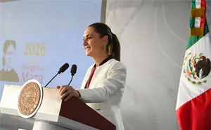 Claudia Sheinbaum destaca baja histórica en homicidios y avances en seguridad durante La Mañanera del 8 de enero