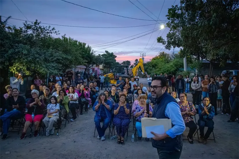 Culiacán avanza en la transformación de la colonia Emiliano Zapata: inician pavimentación de la avenida Ejército Nacional. Foto: Ayuntamiento de Culiacán