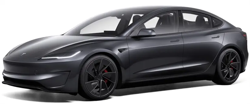 Vehículo eléctrico Tesla Model 3, versión performance.