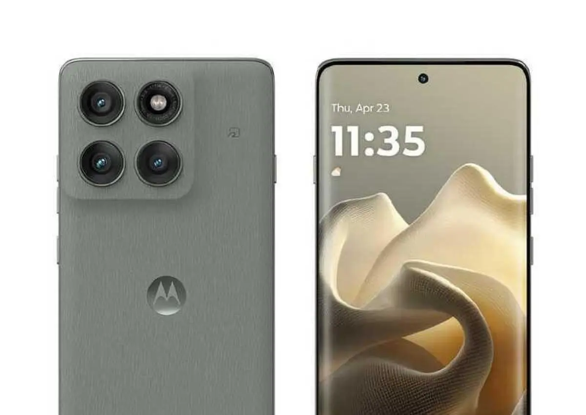 Celular Motorola equipado con altavoces estéreos. Foto: Cortesía