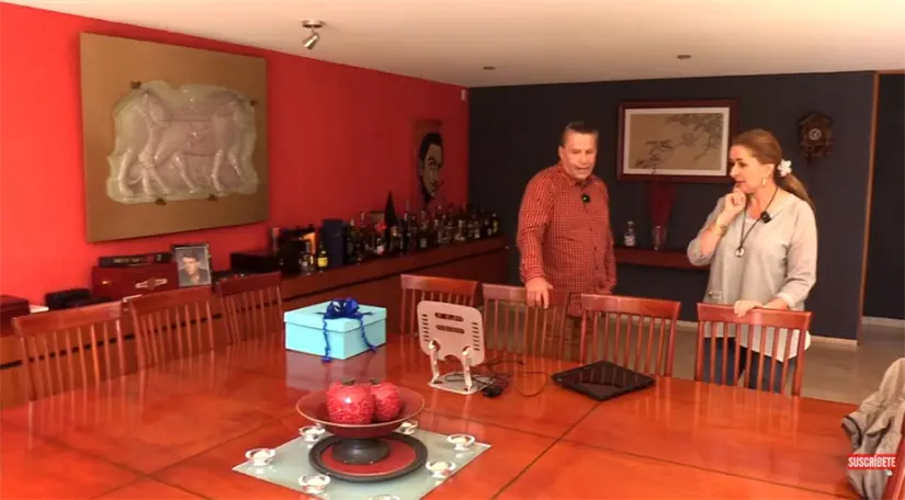 Interior de la mansión de Alfredo Adame en CDMX. Captura de pantalla-Matilde Obregón sin Filtros