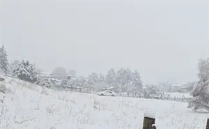 Segunda tormenta invernal cubre de nieve y aguanieve a varios municipios de Chihuahua