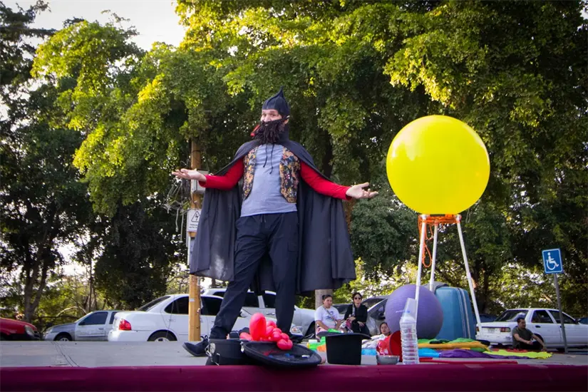 Domingos de arte y teatro infantil en el Parque Culiacán 87. Foto: IMCC